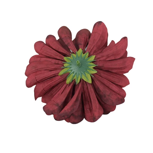 Kwiat sztuczna, głowa dalii w kolorze bordowym 13 cm