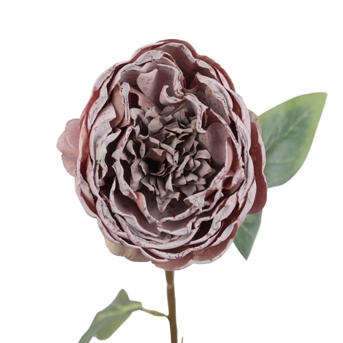 Sztuczna piwonia pojedyncza w kolorze fioletowo/różowym 57 cm