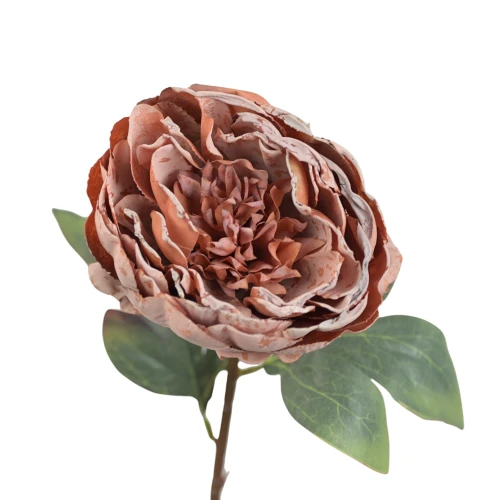 Sztuczna piwonia pojedyncza w kolorze fiołkowo/różowym 57 cm