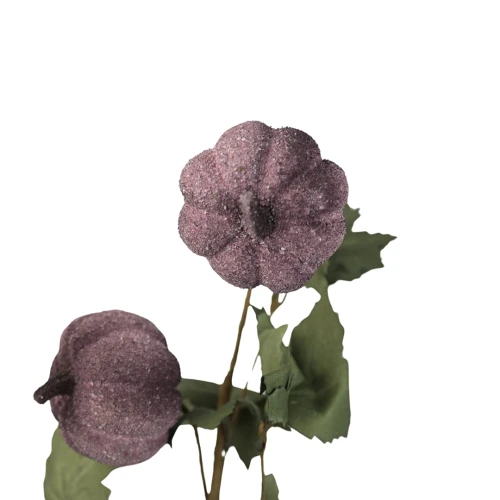 Sztuczna dynia gałązkowa x3 w kolorze fioletowym 70 cm
