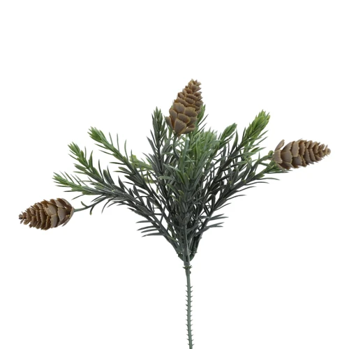Sztuczna krótka jodła z szyszkami 27 cm