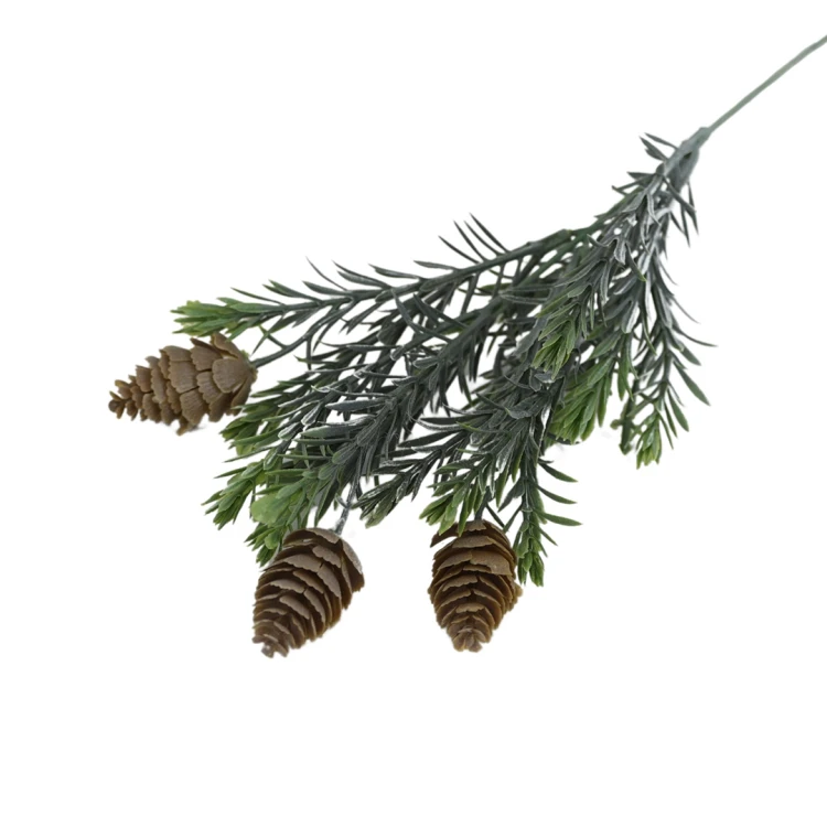 Sztuczna jodła z szyszkami w kolorze zielono/szarym 52 cm