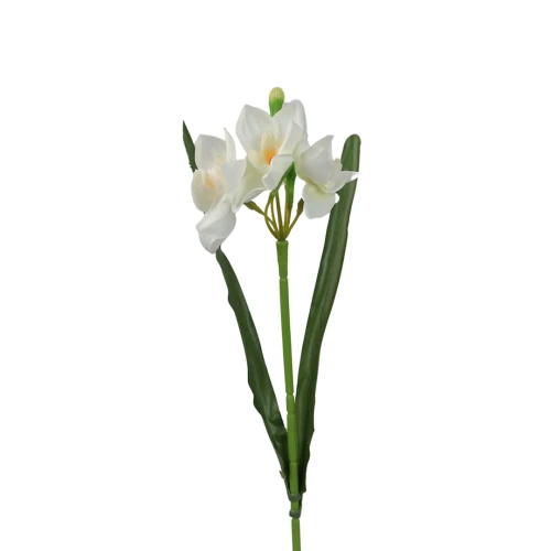 Sztuczny narcyz pojedynczy w wiązce w kolorze białym 40 cm