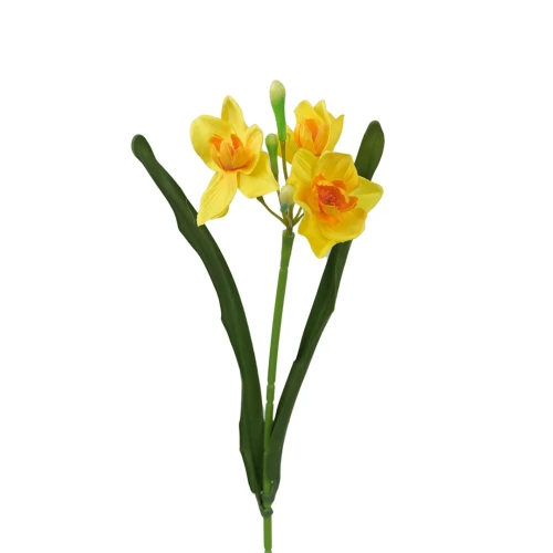 Sztuczny narcyz pojedynczy w wiązce w kolorze żółtym 40 cm
