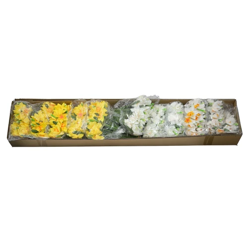 Karton narcyza pojedynczego w wiązce mix kolorów 40 cm