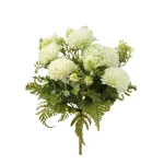 Sztuczny bukiet czosnku z dodatkami w kolorze białym 44 cm