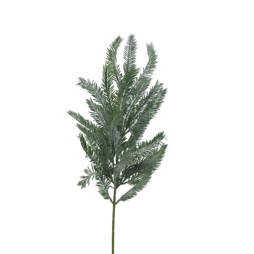 Sztuczna gałązka świerku w kolorze szarym 70 cm