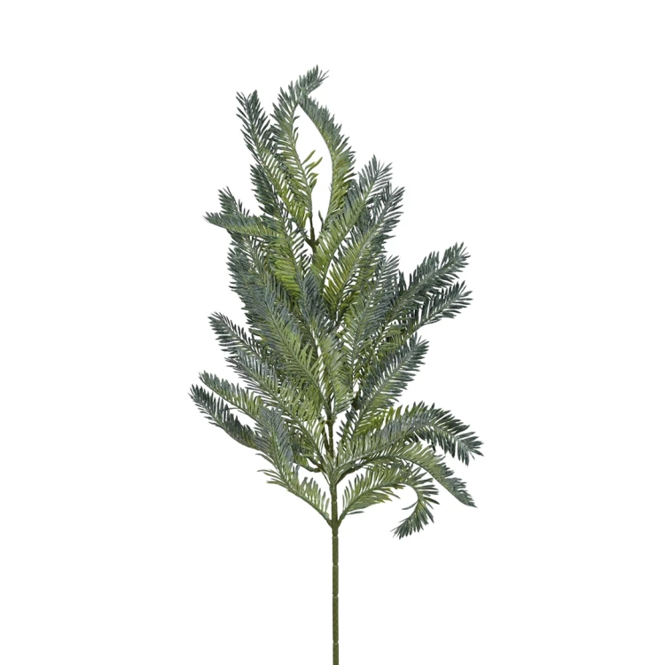 Sztuczna gałązka świerku w kolorze szaro/zielonym 70 cm