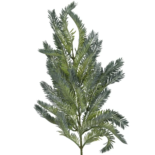 Sztuczna gałązka świerku w kolorze szaro/zielonym 70 cm