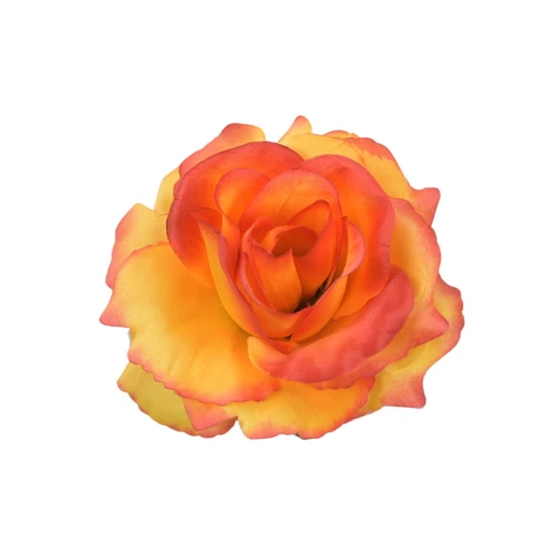 Sztuczna róża sonia w kolorze pomarańczowym 12 cm