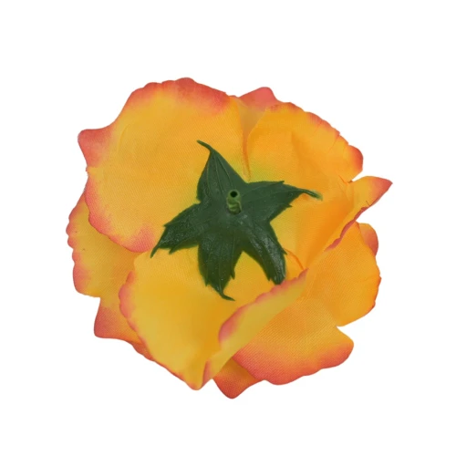 Sztuczna róża sonia w kolorze pomarańczowym 12 cm