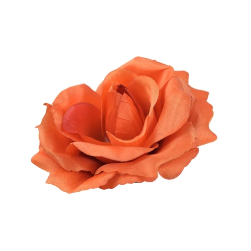 Sztuczna róża sonia w kolorze cegły 12 cm