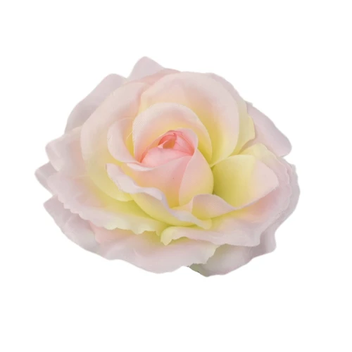 Sztuczna róża sonia w kolorze kremowo/różowym 12 cm