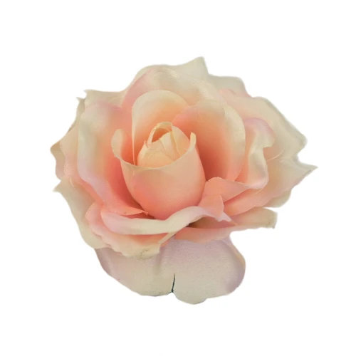 Sztuczna róża sonia w kolorze jasno różowym 12 cm