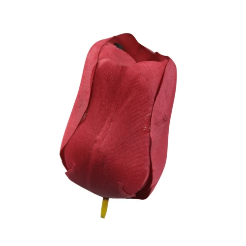 Sztuczny tulipan w kolorze matowym czerwonym 6 cm