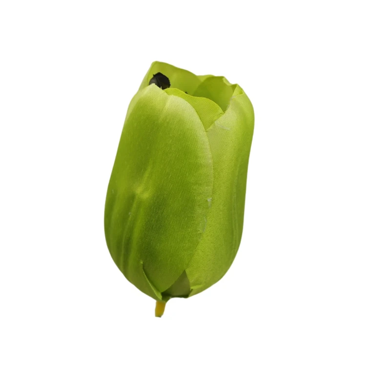 Sztuczny tulipan w kolorze matowym zielonym 6 cm