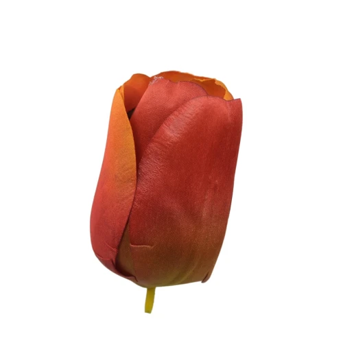Sztuczny tulipan w kolorze pomarańczowym 6 cm