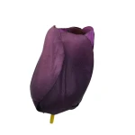 Sztuczny tulipan w kolorze ciemnym fiolecie 6 cm