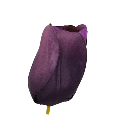 Sztuczny tulipan w kolorze ciemnym fiolecie 6 cm