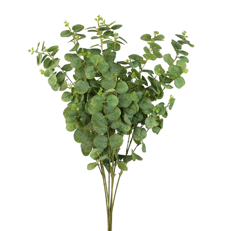 Sztuczna gałązka eukaliptus w kolorze zielonym 90 cm