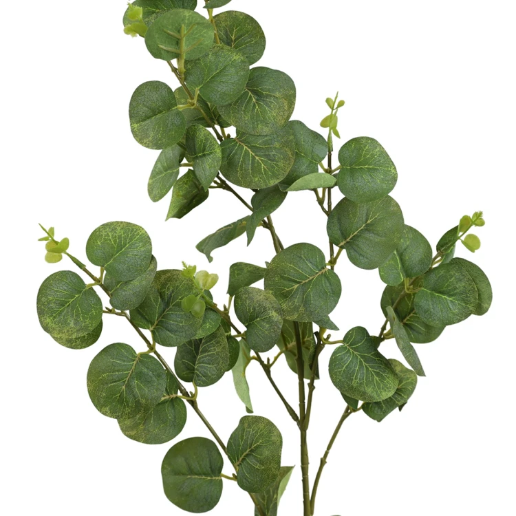 Sztuczna gałązka eukaliptus w kolorze zielonym 90 cm