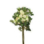 Sztuczna wiązka mini gałązek róż w kolorze zielonym 50 cm