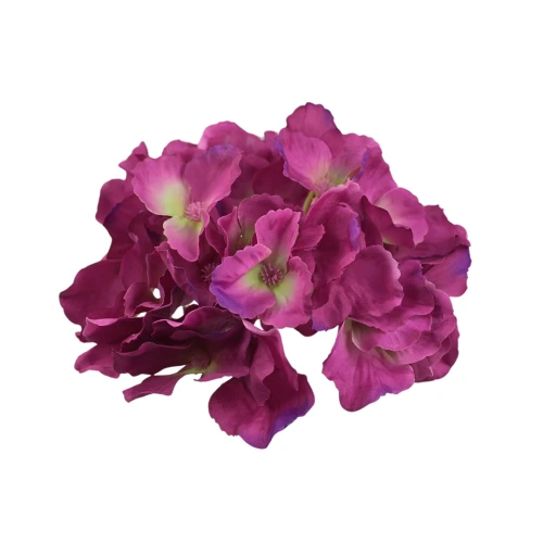 Sztuczna hortensja w kolorze fuksji 19 cm