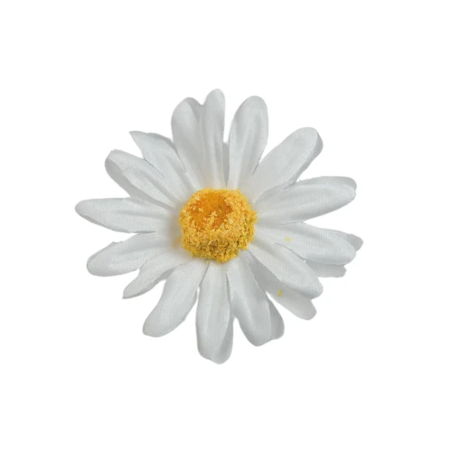 Sztuczna główka margaretki w kolorze białym 6 cm