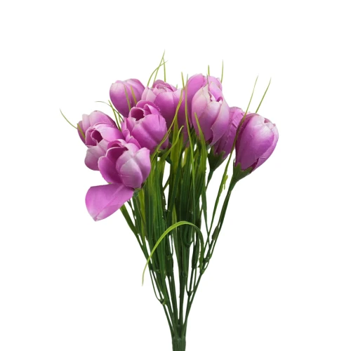 Sztuczny bukiet krokus mix 1 w kolorze fioletowym x12
