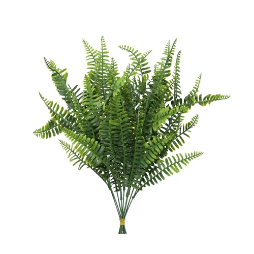 Sztuczny plastikowy pik paprotki w kolorze zielonym 42 cm