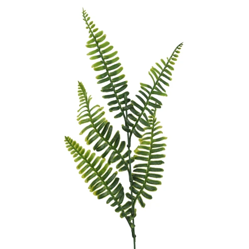 Sztuczny plastikowy pik paprotki w kolorze zielonym 42 cm