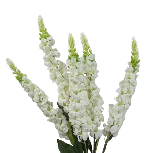 Sztuczna lewkonia x5 w kolorze białym 60 cm