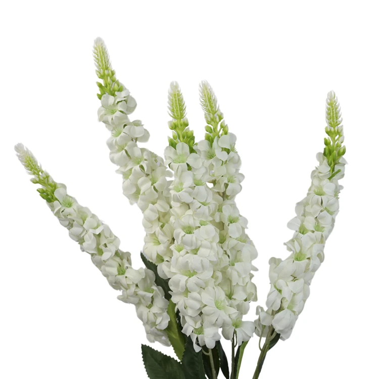 Sztuczna lewkonia x5 w kolorze białym 60 cm