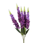 Sztuczna lewkonia x5 w kolorze fioletowym 60 cm