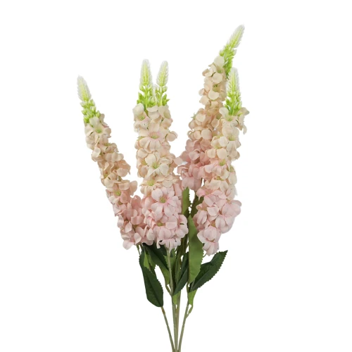 Sztuczna lewkonia x5 w kolorze różowym 60 cm