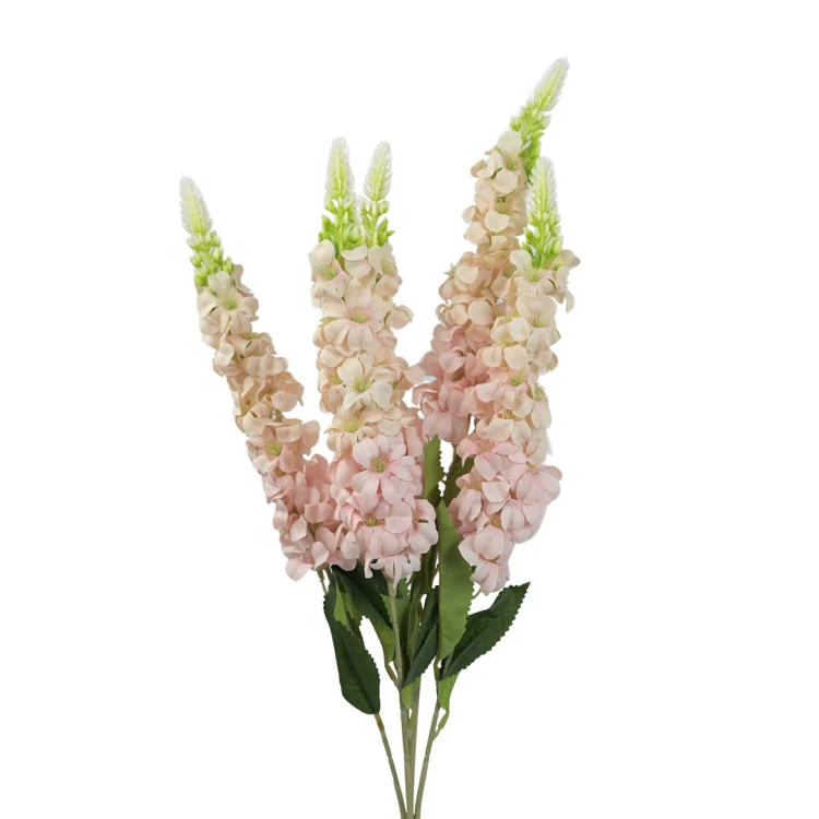 Sztuczna lewkonia x5 w kolorze różowym 60 cm
