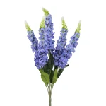 Sztuczna lewkonia x5 w kolorze niebieskim 60 cm