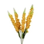 Sztuczna lewkonia x5 w kolorze żółtym 60 cm