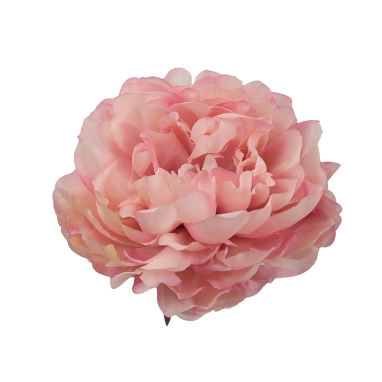 Sztuczna piwonia rozwinięta w kolorze fiołkowo/różowym 15 cm