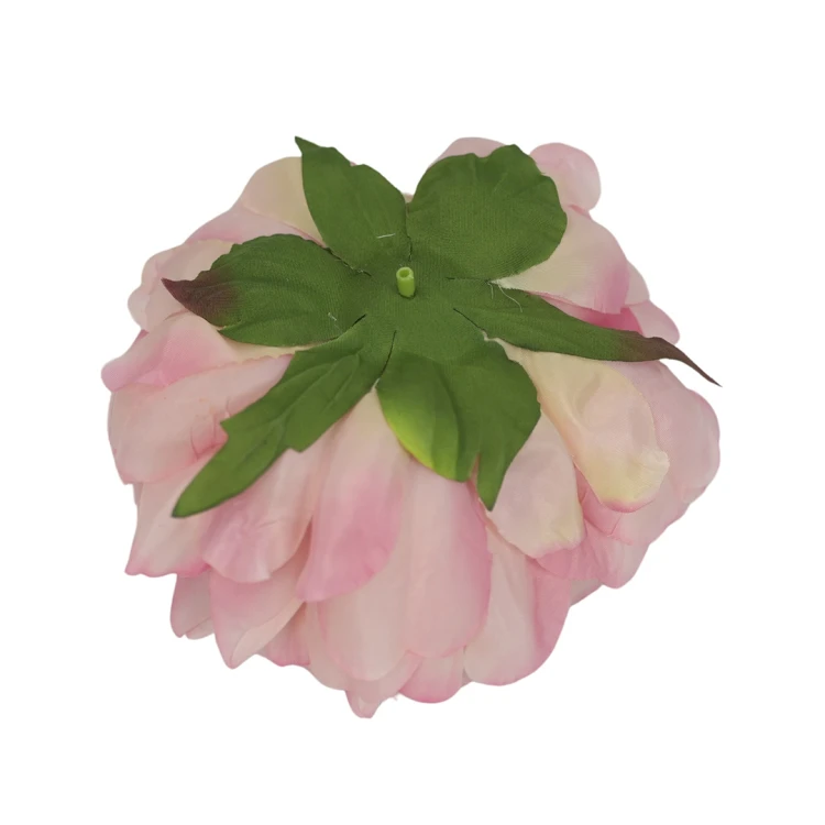 Sztuczna piwonia rozwinięta w kolorze fiołkowo/różowym 15 cm