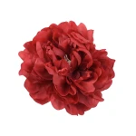 Sztuczna piwonia rozwinięta w kolorze czerwonym 15 cm