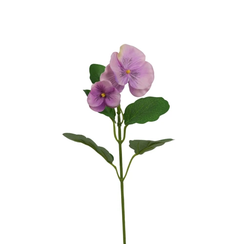 Kwiat sztuczny bratek na piku mix 2 w kolorze różowym 34 cm