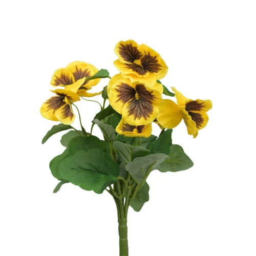 Sztuczny bratek w bukiecie mix 2 w kolorze żółto/czarnym 30 cm