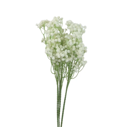 Sztuczna gipsówka gumowa w kolorze białym 64 cm