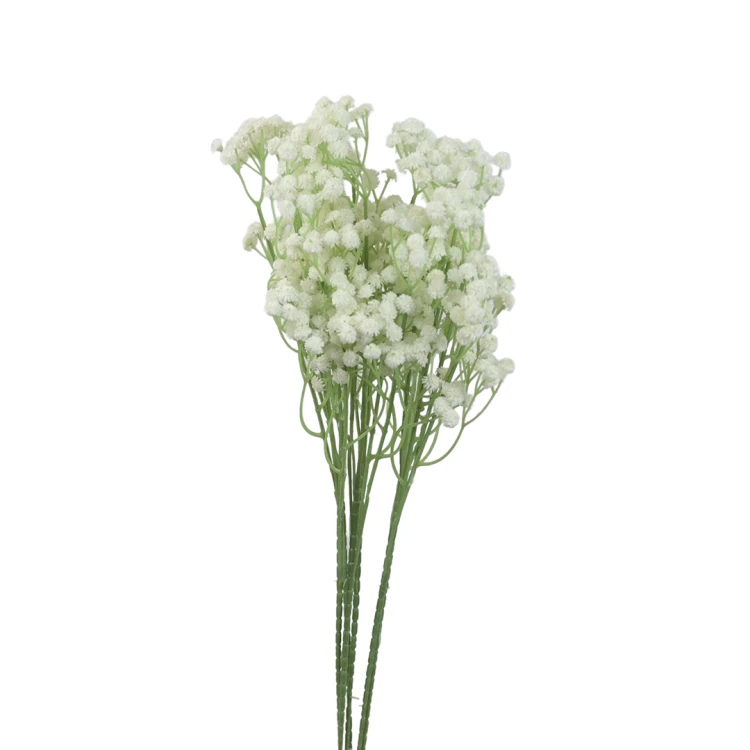 Sztuczna gipsówka gumowa w kolorze białym 64 cm