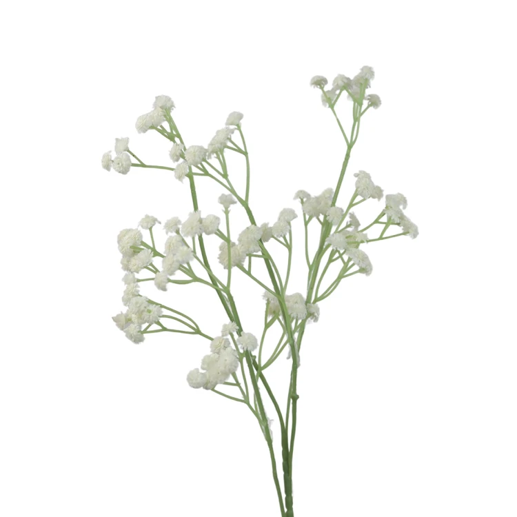 Sztuczna gipsówka gumowa w kolorze białym 64 cm