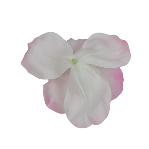 Sztuczna główka irysa w kolorze jasno różowym 12 cm