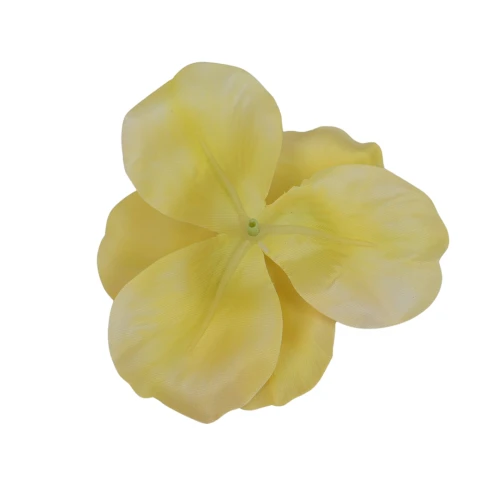 Sztuczna główka irysa w kolorze żółtym 12 cm