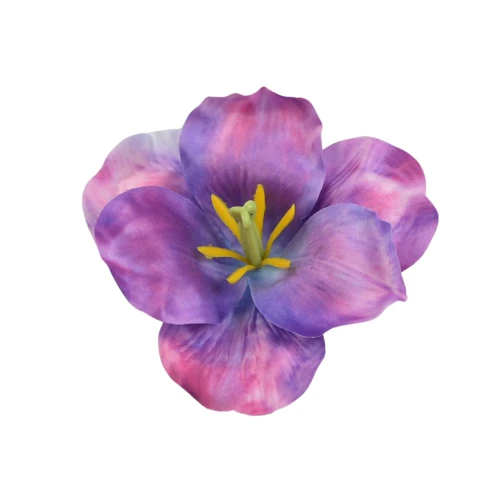 Sztuczna główka irysa w kolorze fioletowym 12 cm