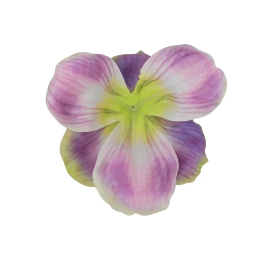 Sztuczna główka irysa w kolorze brudnym fioletowym 12 cm